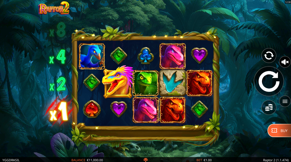 Raptor 2 Base Game Play